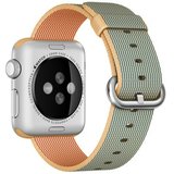 Curea iUni compatibila cu Apple Watch 1/2/3/4/5/6/7, 40mm, Nylon, Woven Strap, Gold/Gray