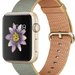 Curea iUni compatibila cu Apple Watch 1/2/3/4/5/6/7, 40mm, Nylon, Woven Strap, Gold/Gray